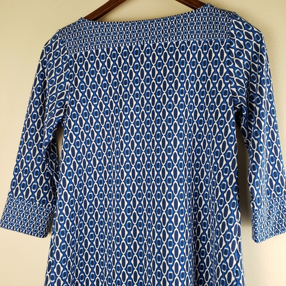 Ann Taylor Blue White Pullover top - Picture 2 of 6